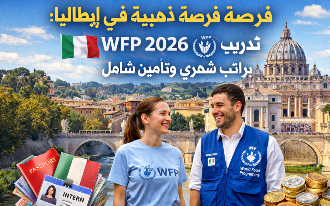فرصة ذهبية في إيطاليا: تدريب WFP 2026 براتب شهري وتأمين شامل