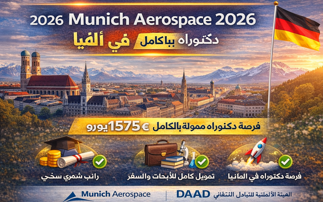 منحة Munich Aerospace 2026 في ألمانيا | دكتوراه ممولة بالكامل براتب شهري